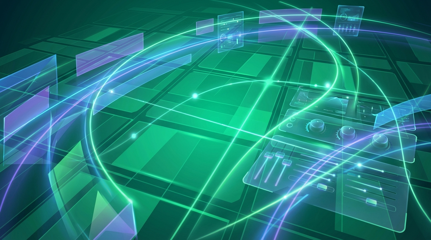 Abstract visual for Field Robotics Control Interface